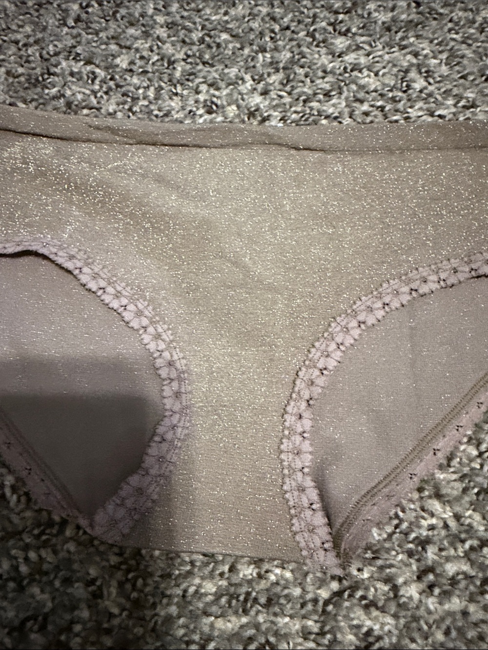 PINK Victoria's Secret Shimmery Bikini Briefs in Blush